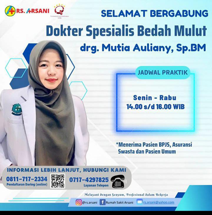 Foto drg. Mutia Auliany, Sp.BM